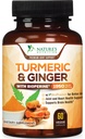 Supplément curcumin curcumin curcuma 1950mg - 95% Curcuminoïdes avec curcuma et gingembre biologique, Pepper noir BioPerine pour la meilleure absorption, support de joint végétalien de la nature, non-OGM, mis en bouteille aux États-Unis - 60 Capsules
