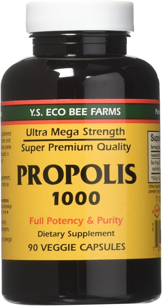 YS Eco Bee Farms Propolis 1000 - 90 Compte (paquet de 3)