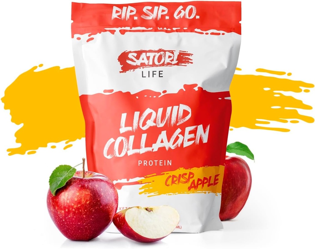 Satori Life - Hydrolysed Liquid Collagen Protein (protéine de collagène liquide hydrolysée) favorise la santé de la peau, des cheveux, des ongles, du soutien articulaire et des os.