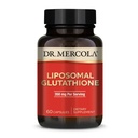 Dr Mercola Glutathion liposomique - 350 mg par portion - soutient la production d'énergie - absorption élevée - sans OGM, sans gluten et sans soja - 60 capsules (30 portions)