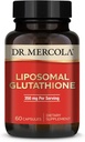 Dr Mercola Glutathion liposomique - 350 mg par portion - soutient la production d'énergie - absorption élevée - sans OGM, sans gluten et sans soja - 60 capsules (30 portions)