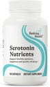 Recherche santé Sérotonine nutriments, soutient sommeil sain, supplément 5-HTP avec vitamine B6 et extrait de safran, végétalien et végétarien (60 capsules)