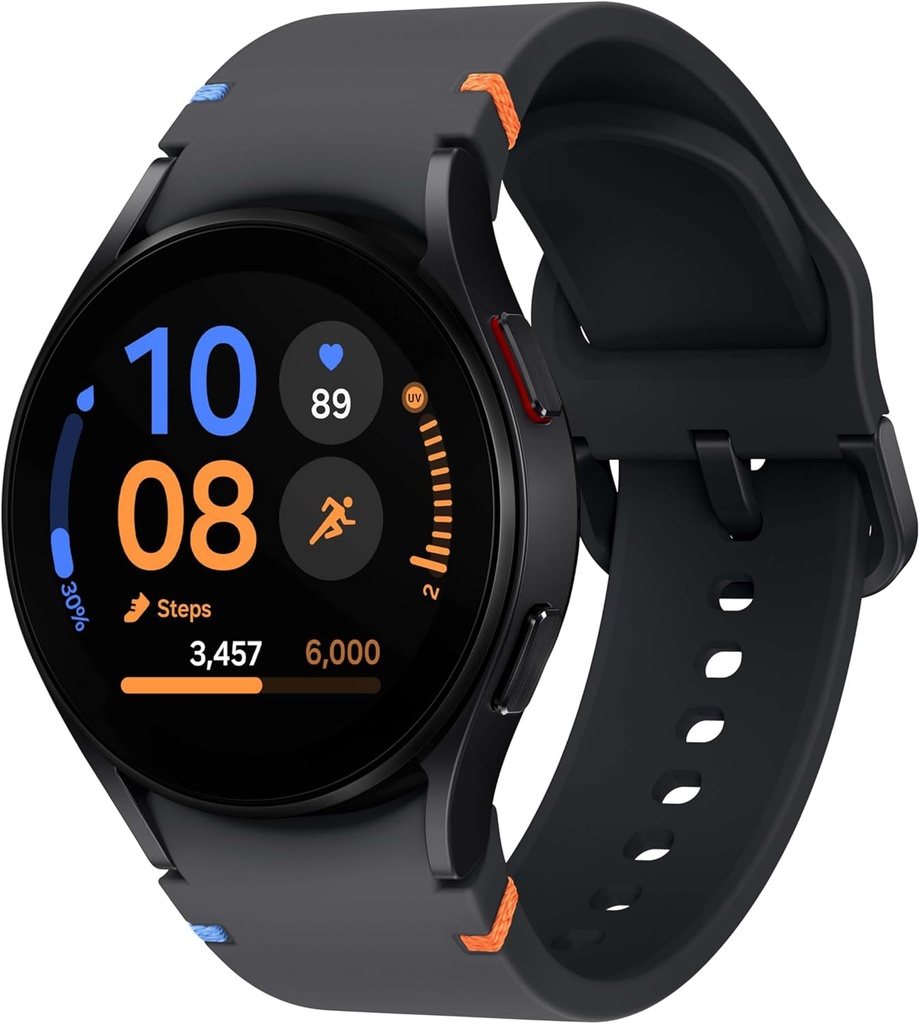 Samsung Galaxy Watch FE 40mm Bluetooth AI Smartwatch w/Fitness Tracking, BIA Sensor, Zones HR personnalisées, Heart Rate Tracker, Sleep Monitor, 2024, Noir [US Version, Garantie du fabricant 1Yr]