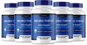 (5 packs) Neuro Thrive Cerveau Supplément, Neuro Thrive pour mémoire, Neuro Thrive PQQ pour réduire les effets négatifs du brouillard cérébral, Neuro Thrive Fonction cognitive, NeuroThrive Examens Neuro-Thrive (300 capsules)