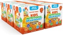 Couvrez trois suppléments pour enfants Supplément Cerveau Smoothie, Omega 3 Enfants liquides Huile de poisson DHA, Santé Enfants Focus et attention, Soutien émotionnel, 20 Pouches, Pack 6