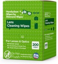 Wipes de nettoyage d'objectifs préhumidifiés HandyClean, Wipes en verre, Wipes d'écran, 200 ct de 6 x 5 pouces