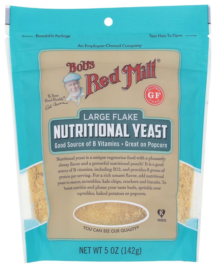 Bob's Red Mill Levure nutritionnelle, 5 oz (paquet de 4) - Vegan, Paléo Friendly, Kosher