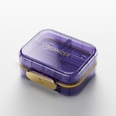 Bexeen Medicine Pill Organizer Travel Cute Pill Container Small Pill Box for Purse Mini Pill Case Portable Vitamine Holder Organizer Compact Travel Size Médicament Daily Pocket Pharmacie pour supplément