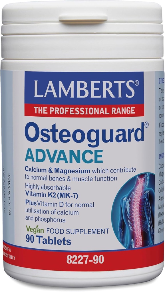 Lamberts Osteoguard Advance ES 160 G, Blanc, 90 Comte