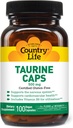 Country Life Taurine Supplément 500mg - Supports Système cardiovasculaire et nerveux- 100 Capsules