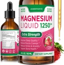 Magnésium Glycinate et Citrate Liquide pour femmes: 1250mg Magnésium, Vitamine B6, D3, K2, & L-Theanine pour la relaxation musculaire, le soutien du sommeil et le bien-être général des femmes et des hommes (2 Fl Oz (paquet de 1))