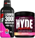 PROSUPPS L-Carnitine 3000 Stimulant Liquid Shops (31 Servants, Berry) et M. Hyde Série Signature Pré-travail de boisson en poudre d'énergie (30 Servants, pastèque)