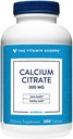 Citrate de calcium 300mg – Minéral essentiel pour la santé des os et des dents, forme bien absorbée de calcium chélaté – 100% de Citrate & Dicaclium Phosphate (300 comprimés) par le magasin de vitamines