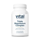 Nutriments vitaux Supplément triple Magnésium complexe de Végétalien Magnésium Glycinate, Malate et Oxide 250mg.