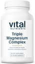 Nutriments vitaux Supplément triple Magnésium complexe de Végétalien Magnésium Glycinate, Malate et Oxide 250mg.