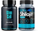 Premium Stem Cell 1000mg(120Ct) & Shilajit Supplément 10 000mg(60Ct) ► Booster de Vitalité Pack de 1 000mg(120Ct) stimule l'immunité et l'énergie