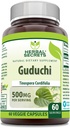Secrets à base de plantes Guduchi (Tinospora Cordifolia) Supplément : 500 mg Capsules de légumes non-OGM (sans gluten) Fabriquées aux États-Unis (1 paquet de 60 comprimés)