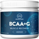 MRM BCAA + G Powder - for Women & Men, Vegan, Lemonade Flavor - 27 Servings | Ultimate Recovery Drink, Formula with Branched-Chain Amino Acids & Glutamine, Supports Muscle Recovery, Keto, Gluten-Free
