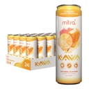 MITRA-9 Boissons botaniques - Orange Dreamsicle Sparkling Kava boisson avec extrait de racine de kava - Enhancer d'humeur - Basé sur les plantes - favorise le calme naturel et la clarté (12 Fl. Oz) (24)