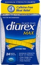 Diurex Caplets d'eau Max Sans caféine - 24 Caplets, boîte de 2