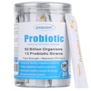 ZEBORA Probiotiques pour les femmes, les hommes et les enfants, les prébiotiques et les probiotiques Poudre pour la santé digestive et immunitaire Gut - Soutenir un système respiratoire sain sans gluten et non OGM, 30 paquets