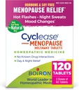 Ménopause Boiron Cyclease pour le soulagement des éclairs chauds, des changements d'humeur, de la sueur nocturne et de l'irritabilité - 120 Compte (2 paquets de 60)