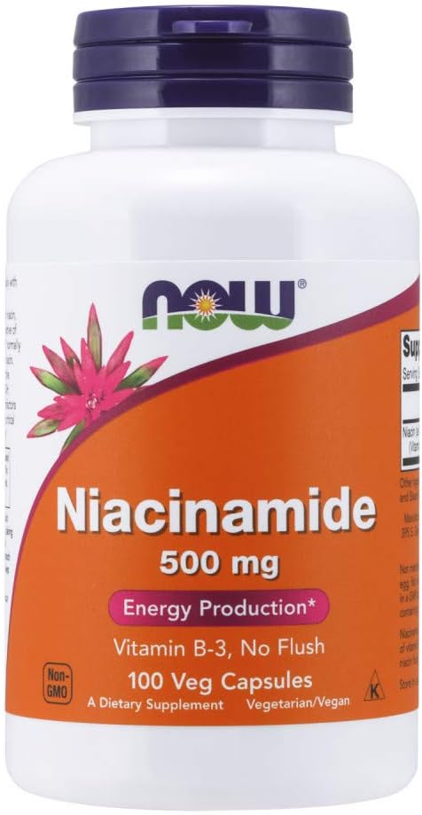 Nourriture - Niacinamide 500 mg 100 capsules (paquet de 4)