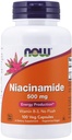 NOW Foods - Niacinamide 500 mg 100 caps (Pack of 4)