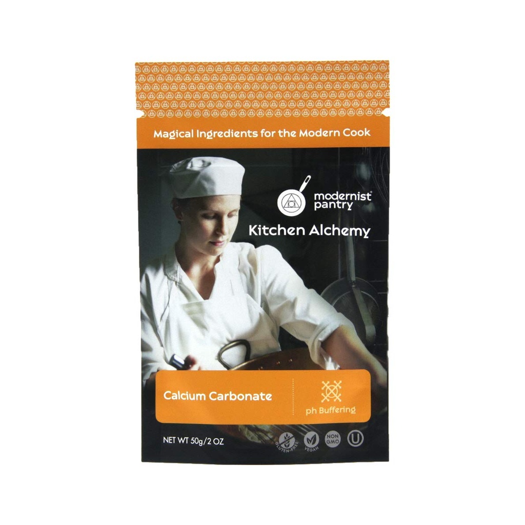 Carbonate de Calcium pur, non-OGM certifié sans gluten OU Kosher - 50g/2oz