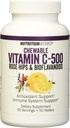 NutritionWorks Vitamine C Chewable, Supports Système immunitaire, Antioxydants Potent, 50 portions