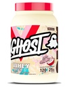 GHOST Poudre de protéines de lactosérum, lait céréalier fruité - 2LB, 25G de protéines - Mélange de protéines de lactosérum - Après l'entraînement Fitness et nutrition Shakes, Smoothies, Cuisson et cuisson - Soy et sans gluten