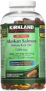 Kirkland Signature Huile de saumon sauvage de l'Alaska 90 EPA 110 DHA 1200mg - 320 Softgels enrobés d'entérique