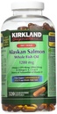 Kirkland Signature Huile de saumon sauvage de l'Alaska 90 EPA 110 DHA 1200mg - 320 Softgels enrobés d'entérique