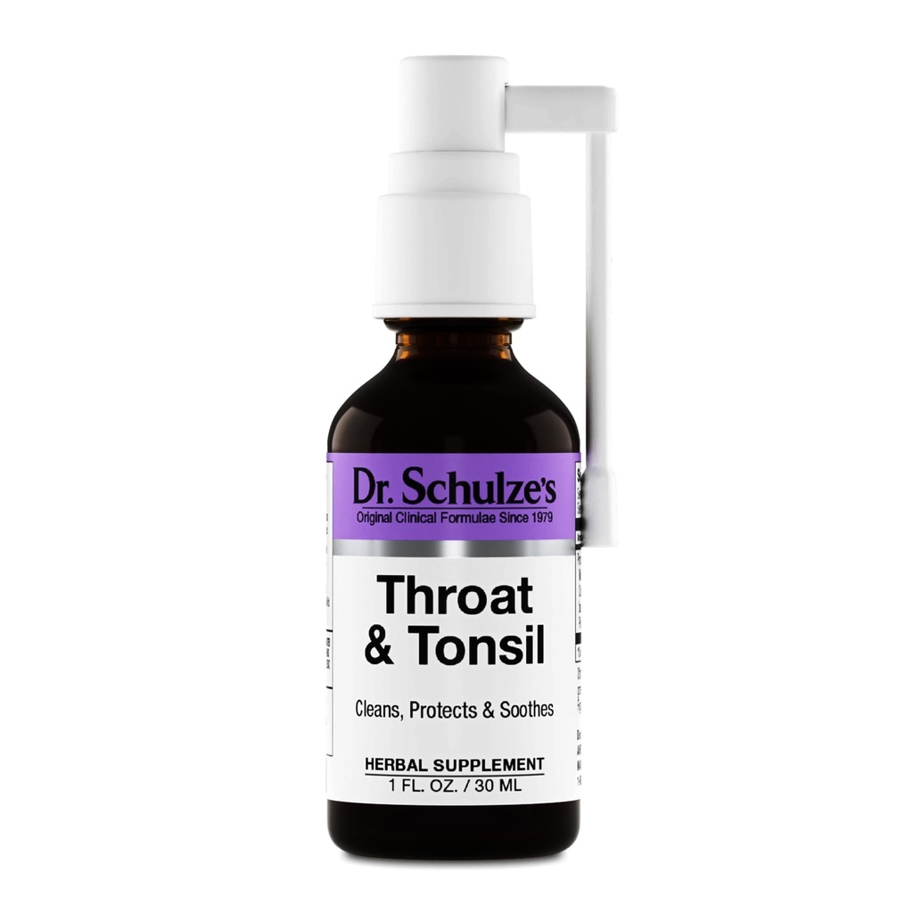 Throat et Tonsil de Dr. Schulze Cool, Soothe & Protégez le supplément à base de plantes de Vegan & Kosher