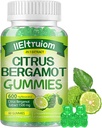 Citrus Bergamot 1500mg, Citrus Bergamot Gommies pour le cholestérol sain, Bergamot Suppléments 25:1 Extrait de l'Italie Bergamot, Resveratrol & Niacin - Végétalien naturel 60 Gommies