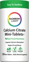 Comprimés de citrate de calcium léger arc-en-ciel avec vitamine D, supplément alimentaire offre un soutien de santé osseux haute puissance, avec calcium et vitamine D, végétarien et sans gluten, 120 comte