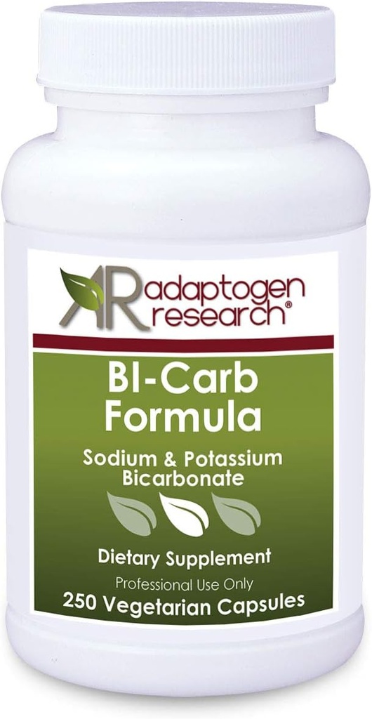 Sodium Bicarbonate & Potassium Bicarbonate Capsules - Bi-Carb Formula | 250 Vegetarian Capsules