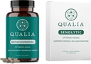 Qualia Life Sciences Bundle Qualia Mitochondria+ & Qualia Sénolytique, Suppléments de vieillissement qui soutient la réparation et le rajeunissement optimaux de cellules
