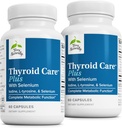 Terry Naturally Thyroïde Care Plus - Supplément pour aider Thyroïde - Supplément diététique pour l'énergie et le soutien des cheveux sains - Supplément avec L-Tyrosine et Sélénium - 60 Capsules (2 Pack)