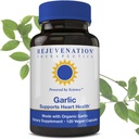 Rejuvenation Thérapeutique Ail biologique pur – Santé cardiaque et système immunitaire (120 capsules véganes)
