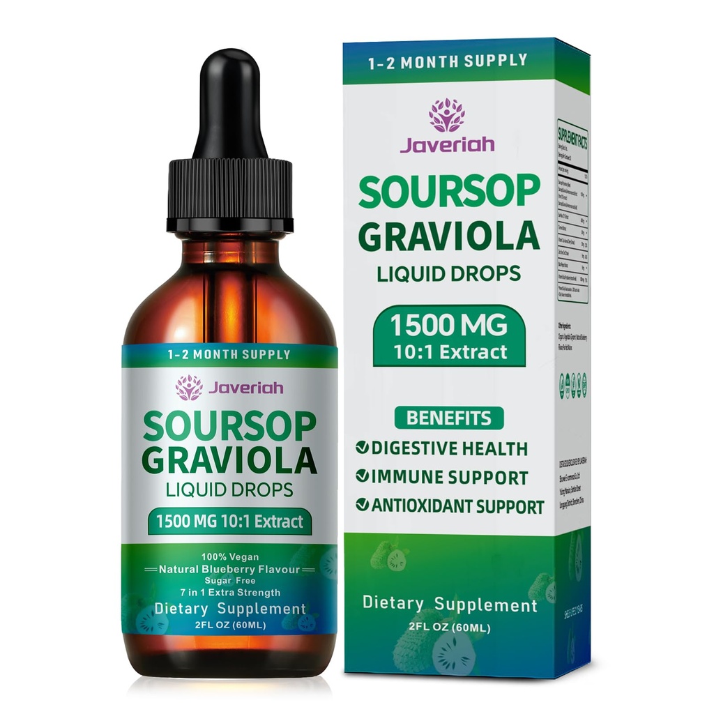 Supplément de gouttes liquides d'extrait de feuille de sourcil avec mousse de mer et curcuma irlandais pour le soutien cellulaire, système immunitaire Boost, foie santé, amers de sourcils liquide 60 jours d'approvisionnement 4 FL OZ
