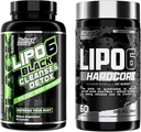 Nutrex Research Lipo-6 Nettoyer et désintoxication pour la perte de poids et Lipo-6 Hardcore Supplément, soutient le métabolisme