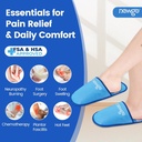 NEWGO Pantoufles pour la fasciite plantaire et la neuropathie, la HSA ou la FSA Admissibles Pantoufles glacées à gel de 2 paquets Pantoufles froides chaudes pour soulager la douleur de chirurgie bynécologique, les pieds brûlants