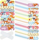 Patelai 300 pièces Bandes enfants Bulk 10 Styles Adhésif pour enfants Flexible Coloré Bandes de dessins animés imperméables Respirant Stickers Protection Coupes pour filles Garçons(Dog)