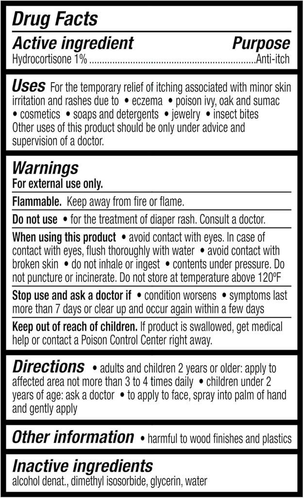 Maker Explorador Equite Maximum Strength Cortisone Anti-Itch Spray, 3 oz Carte d'éponge Cadeau