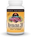 Source Naturals Resveratrol 200 mg pour le coeur et le vieillissement en santé - 120 capsules végétariennes