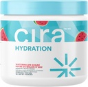 Poudre d'hydratation de cira (45 portions) - Mélange de boisson électrolytique avec du sel himalayen pour le soulagement et la récupération de la déshydratation - Sucre de pastèque