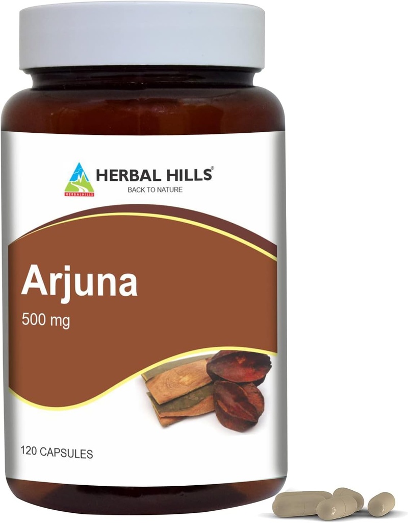 HERBAL HILLS Arjuna Capsules (Terminalia Arjuna)