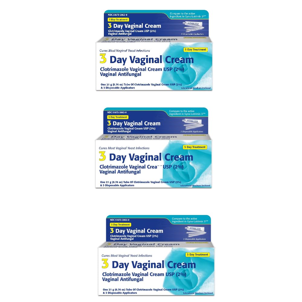 Crème vaginale de 3 jours - 0,74 Oz (PACK OF 3)