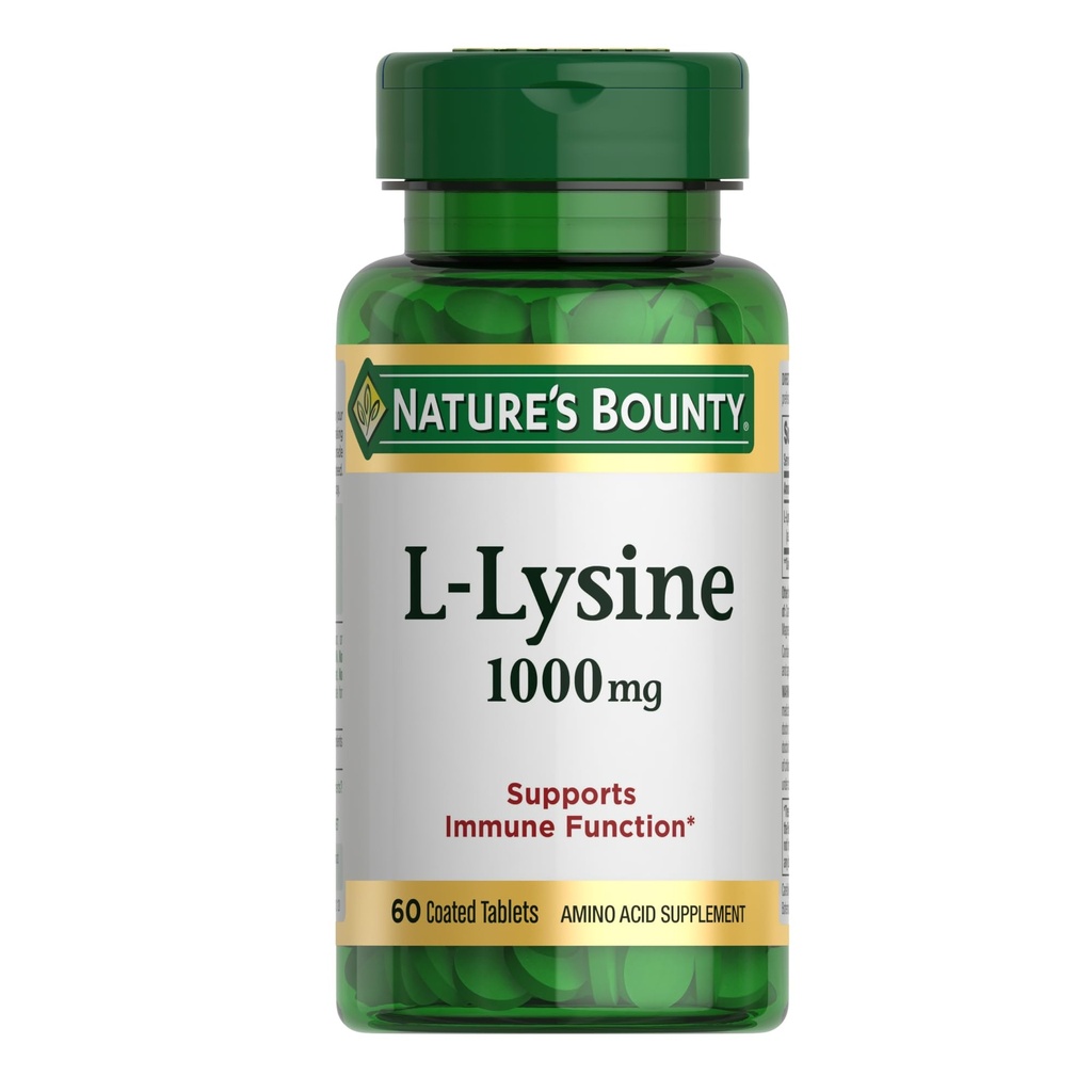 Bounty L-Lysine de la nature 1000 mg, 60 comprimés (paquet de 3)